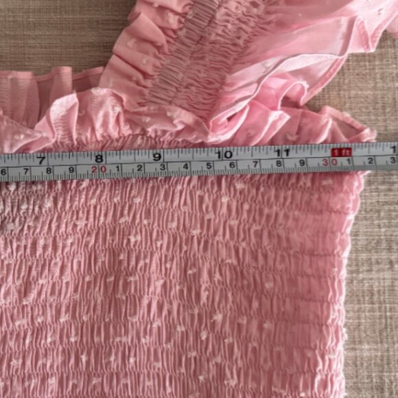 AngeleH. Paris Women's Elizabeth Midi Dress Swiss Dot Size S Fairy Ethical - Picture 14 of 15